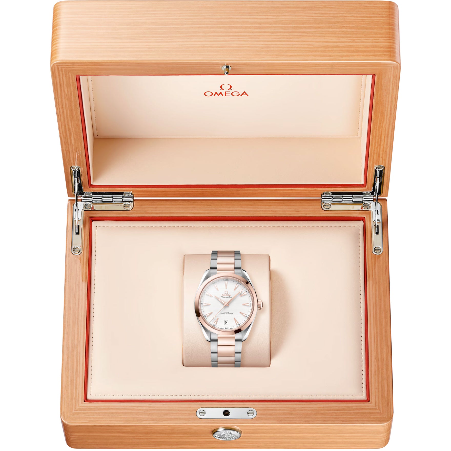 Omega 220.20.41.21.02.001 Seamaster Aqua Terra 41mm Steel and Sedna Gold on Bracelet