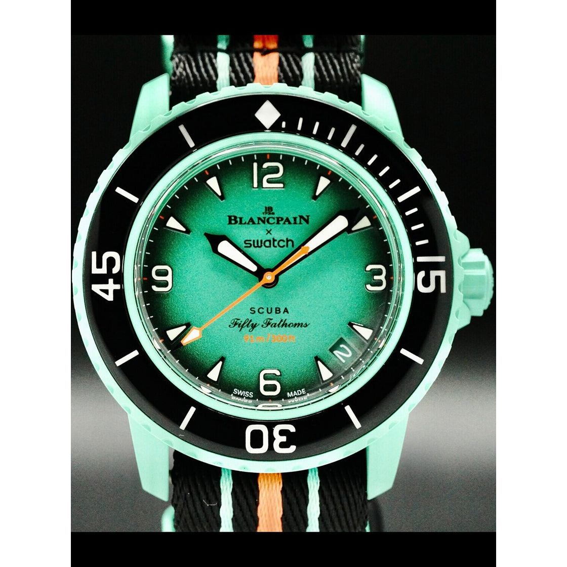 Swatch X Blancpain SO35I100 Scuba Fifty Fathoms Indian Ocean
