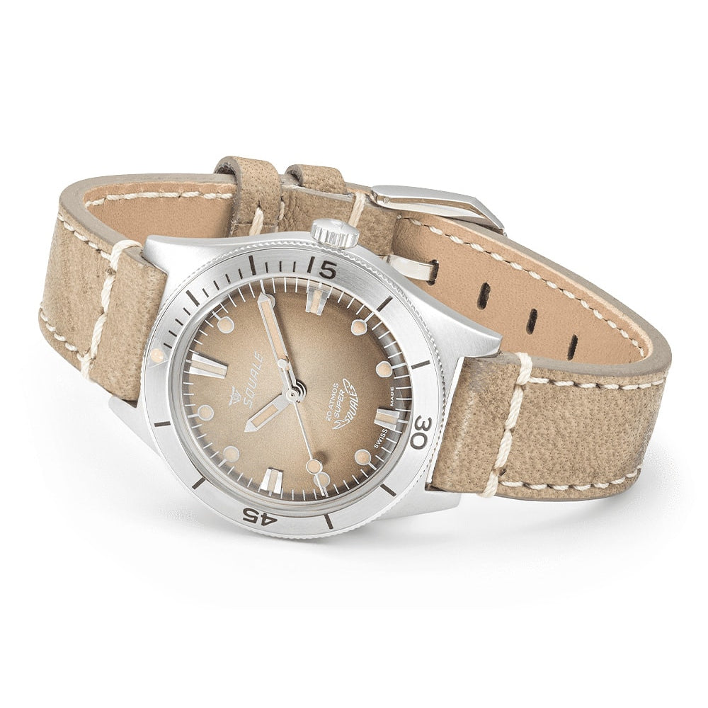 Squale SUPERSSBW.PBW Super-Squale Sunray Brown on Strap