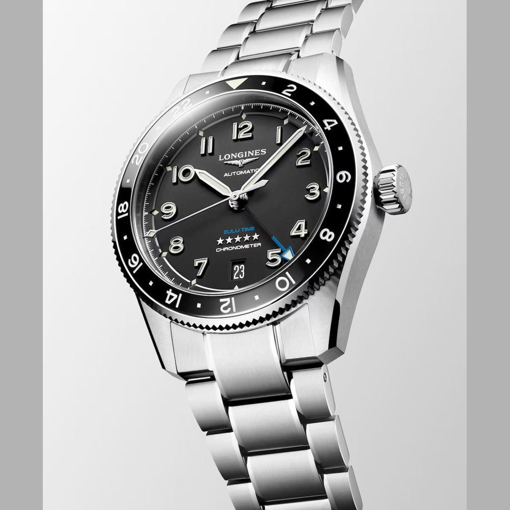 Longines L3.802.4.53.6 Spirit Zulu Time 39mm