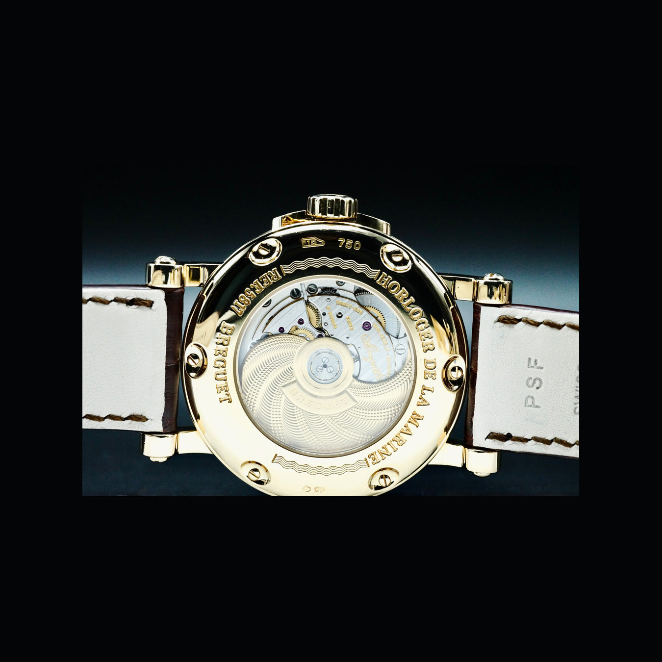 Breguet Marine 5817BA/12/9V8 Yellow Gold on Strap