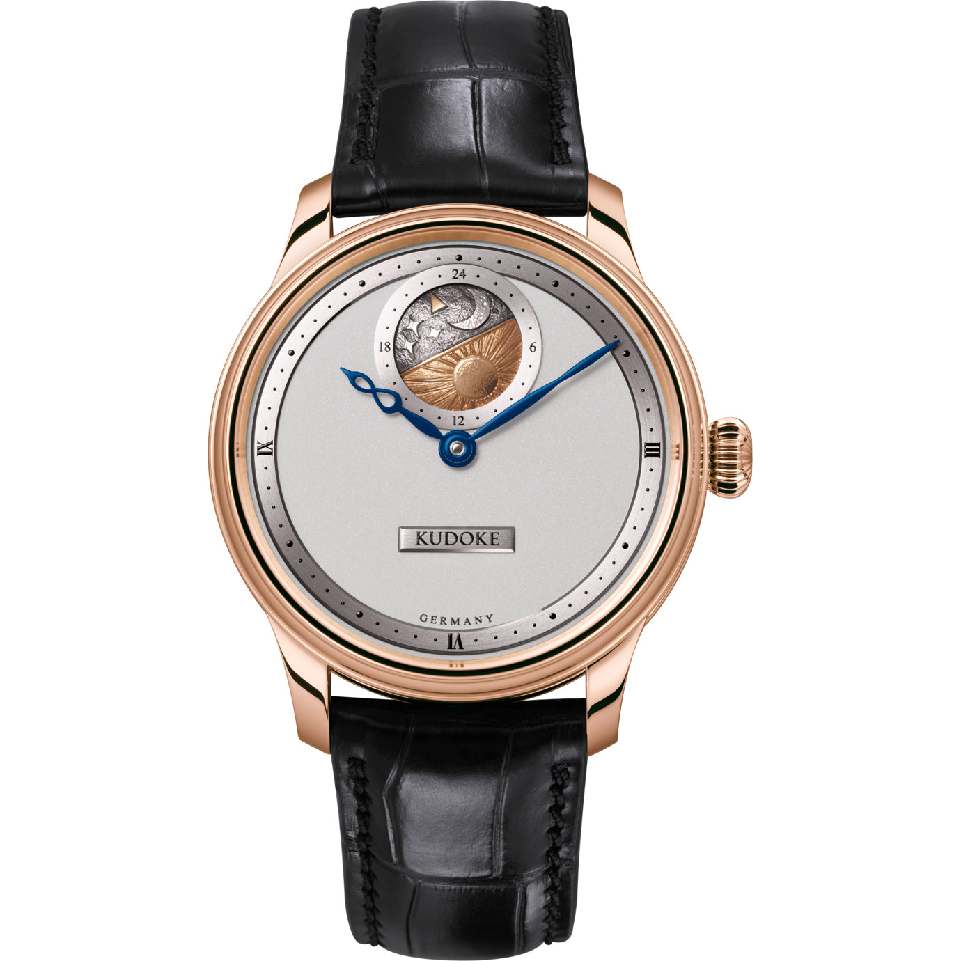 Kudoke 2 Silver Dial Rose Gold