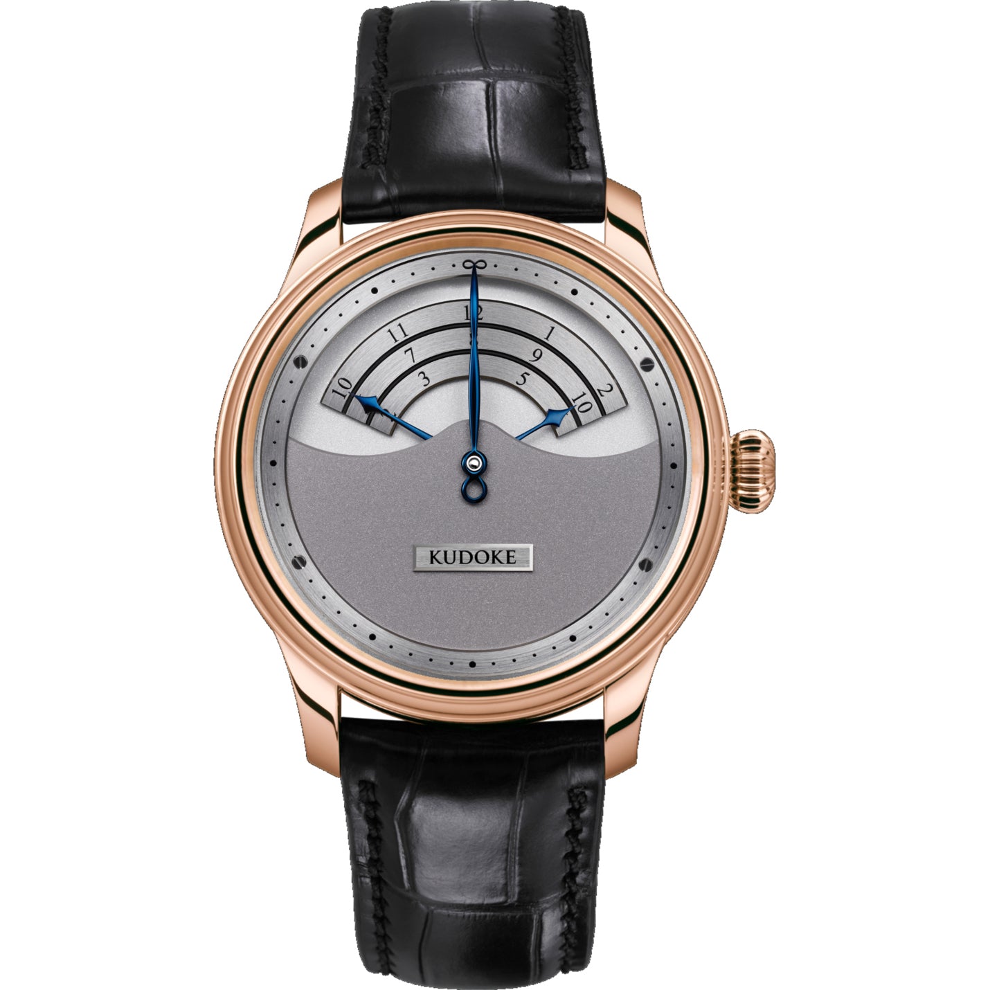 Kudoke 3 Silver Dial Rose Gold