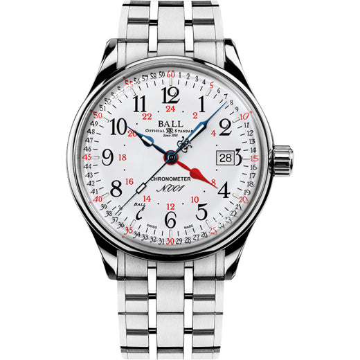 Ball NM3888D-S5CJ-WH Trainmaster Standard Time GMT (40mm)