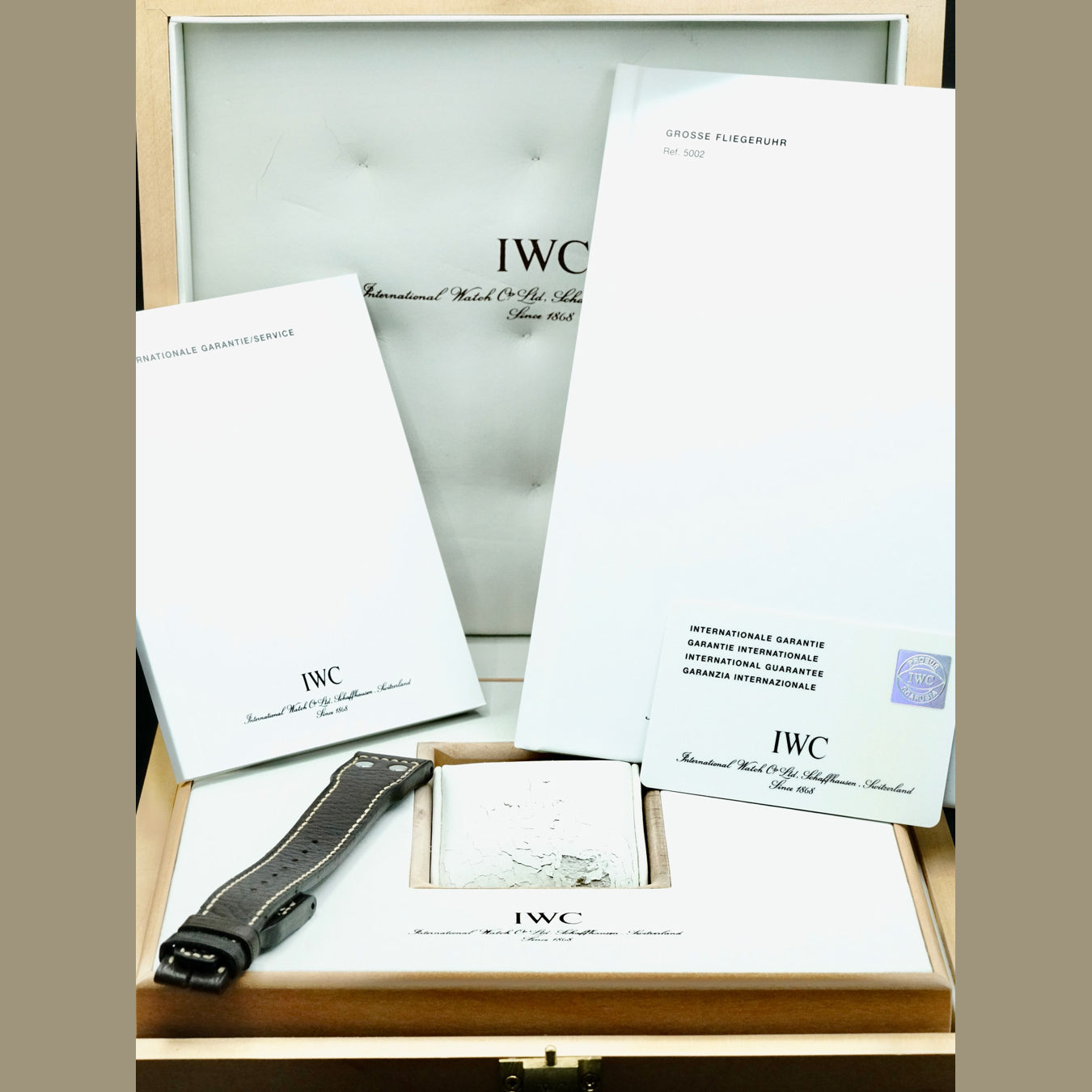 IWC IW500201 Big Pilot 46mm Big Pilot 7 Day Slow Beat Movement Stainless Steel Black Dial