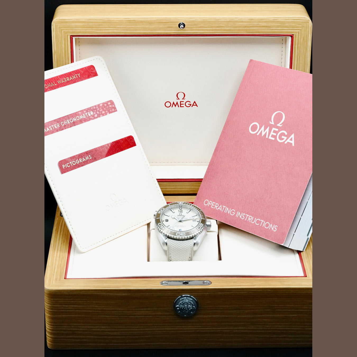 Omega 215.32.44.21.09.001 Planet Ocean Seamaster 600M Beige