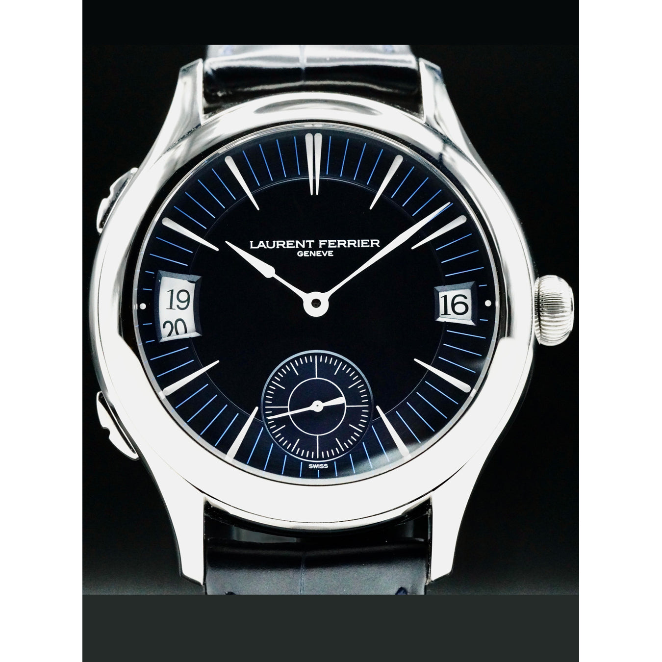 Laurent Ferrier LCF007.AC.CW1 Galet Traveller Blue Dial