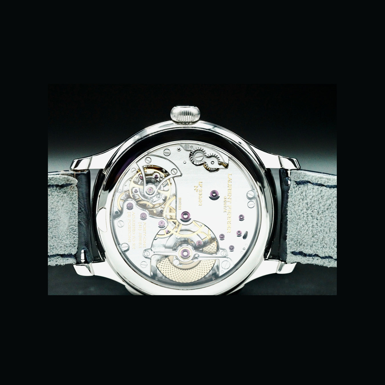 Laurent Ferrier LCF007.AC.CW1 Galet Traveller Blue Dial
