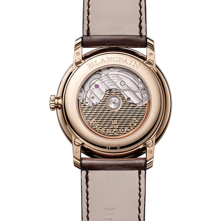 Blancpain Villeret Quantième Perpétuel Green Dial on Strap