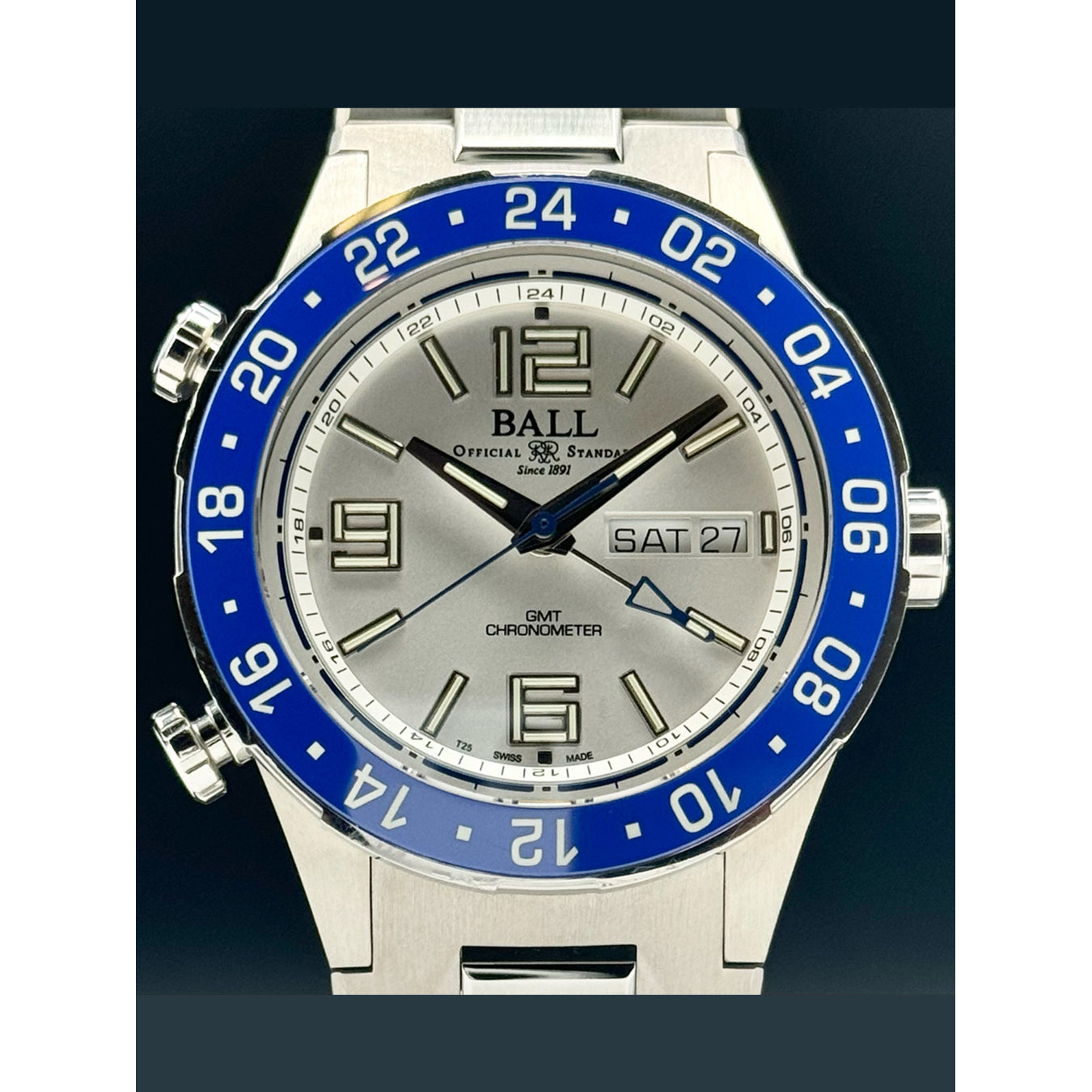 Ball DG3030B-S6CJ-WH Roadmaster Marine GMT White Dial