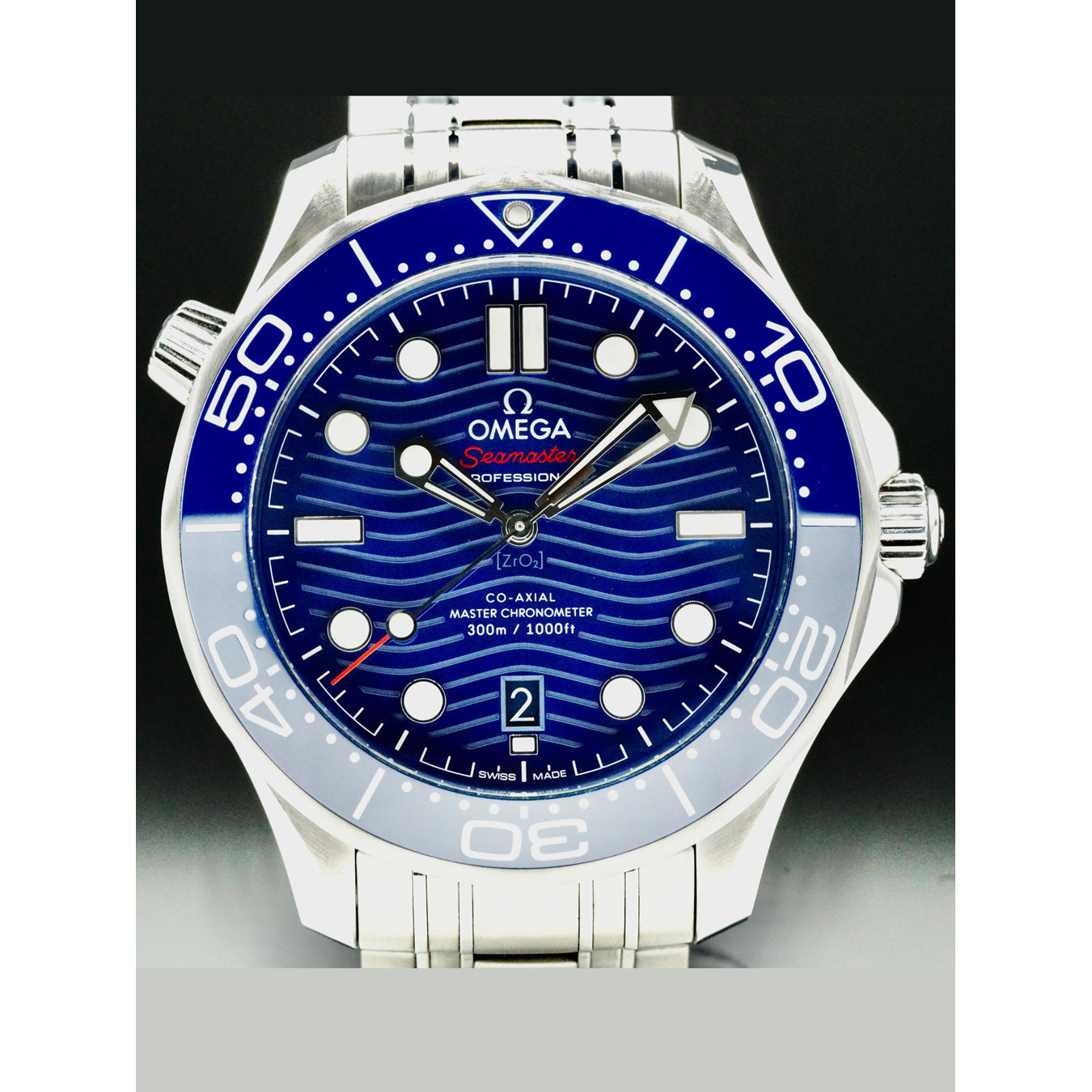 Omega 210.30.42.20.03.001 Seamaster Diver 300M Co-Axial Master Chronometer on Bracelet