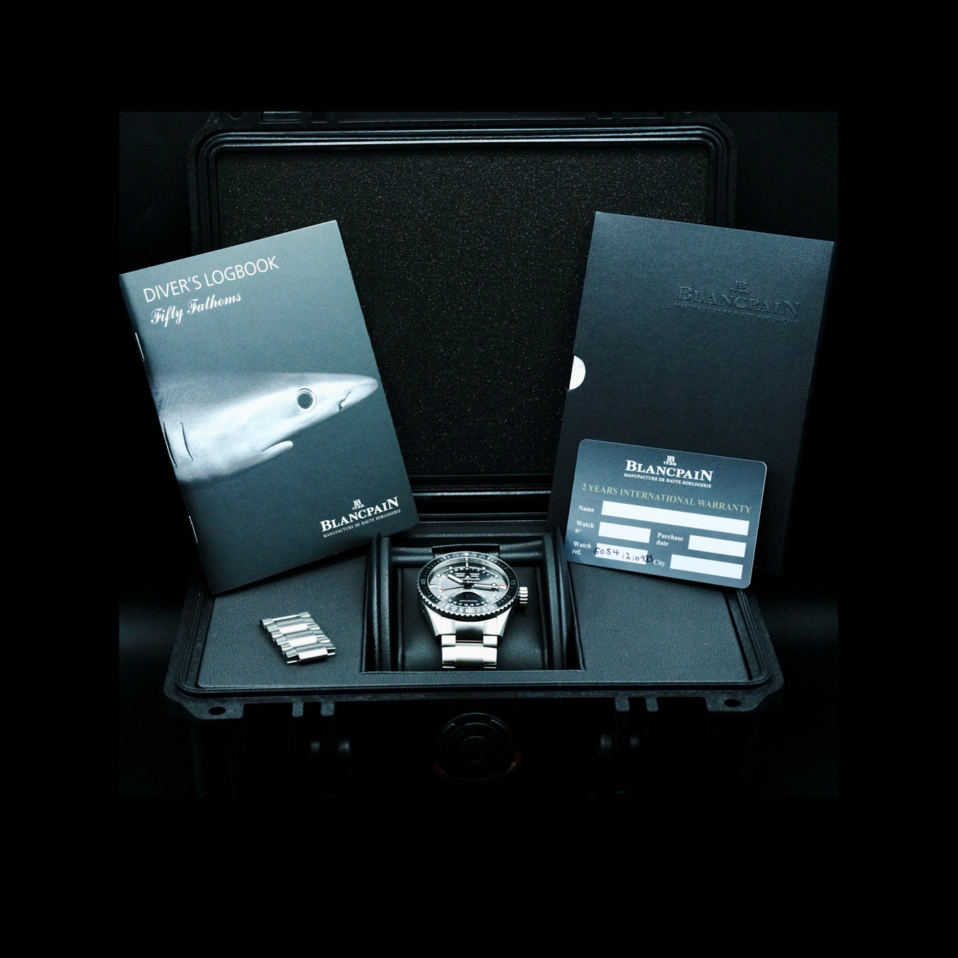Blancpain 5054 1210 98S Fifty Fathoms Bathyscaphe Complete Calendar Titanium