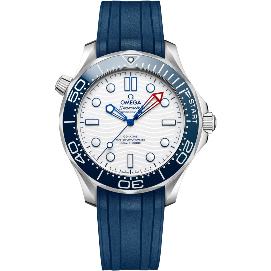 Omega Seamaster Diver 300M America's Cup on Rubber Strap 210.32.42.20.04.002