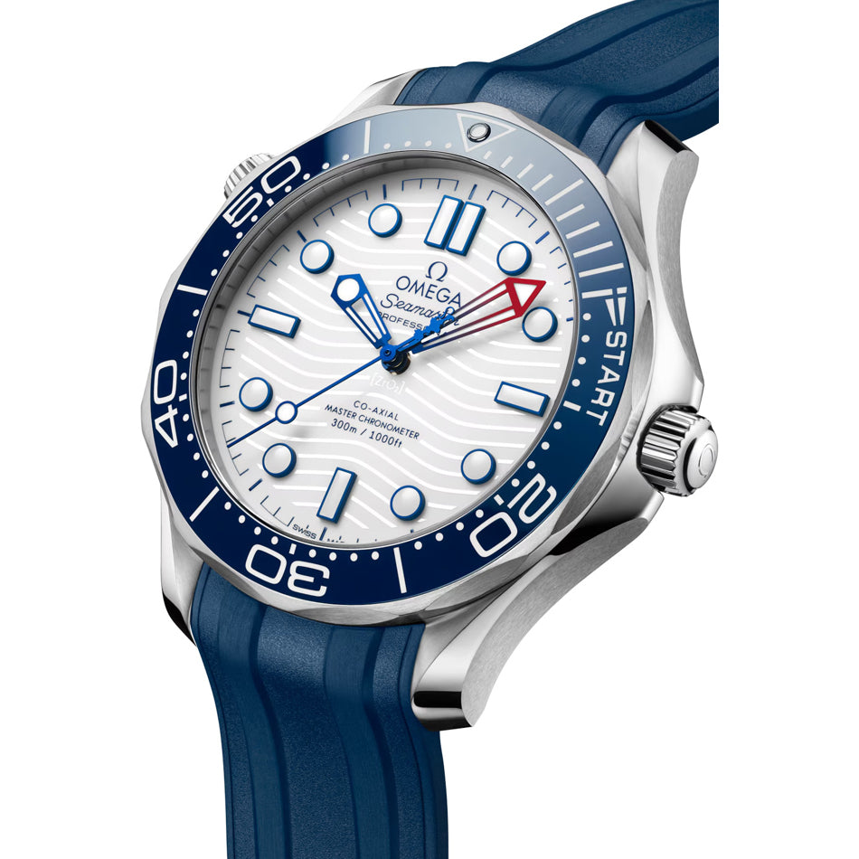 Omega Seamaster Diver 300M America's Cup on Rubber Strap 210.32.42.20.04.002