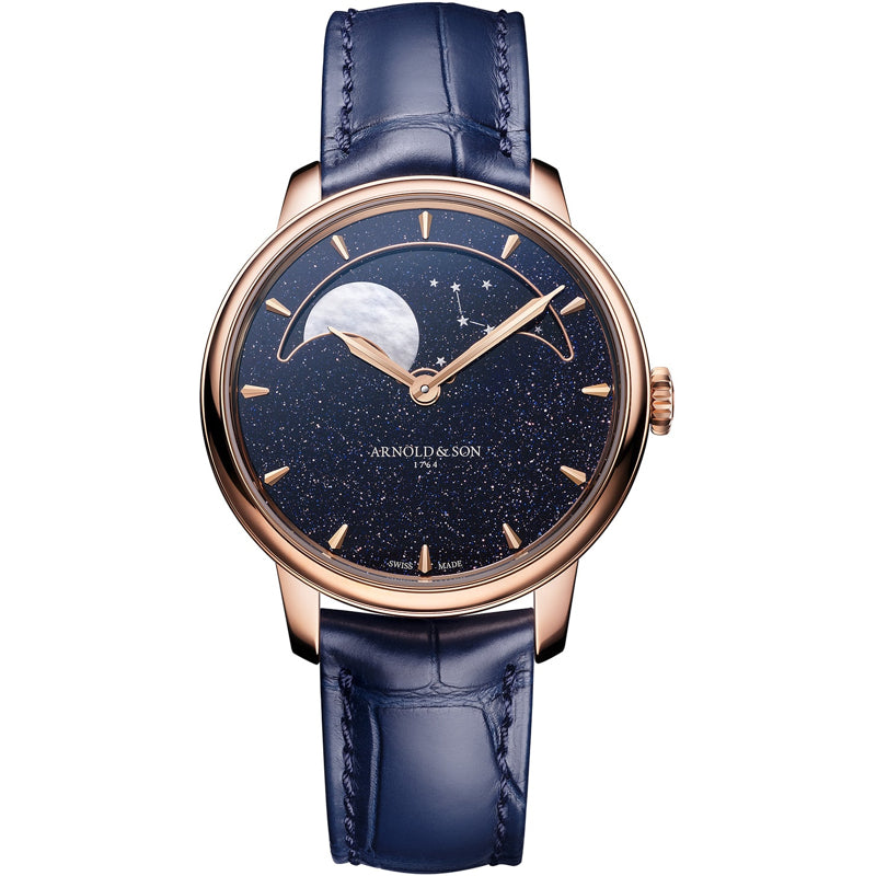 Arnold & Son Perpetual Moon 38 Gold Aventurine Dial