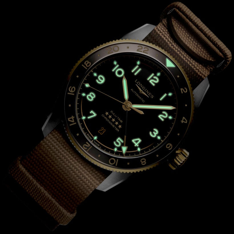 Longines L3.802.5.53.9 Spirit Zulu Time 39mm