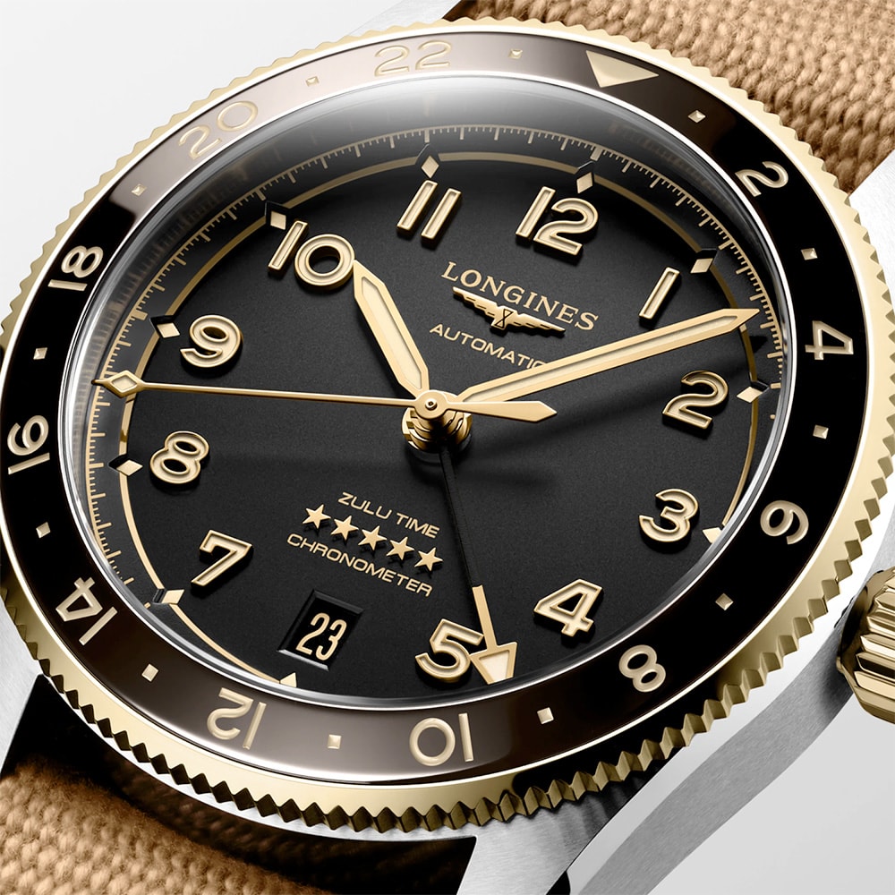 Longines L3.802.5.53.9 Spirit Zulu Time 39mm