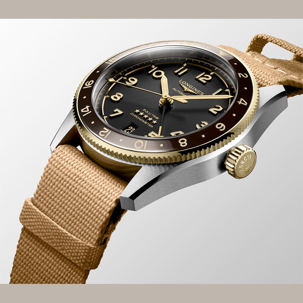 Longines L3.802.5.53.9 Spirit Zulu Time 39mm