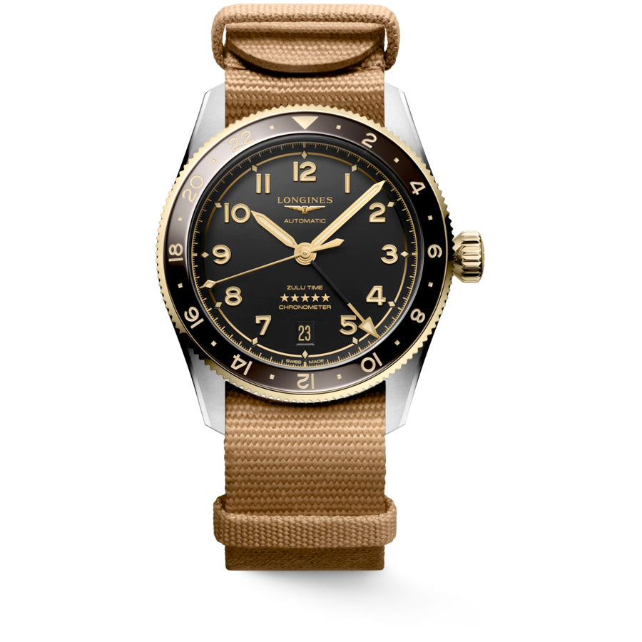 Longines L3.802.5.53.9 Spirit Zulu Time 39mm