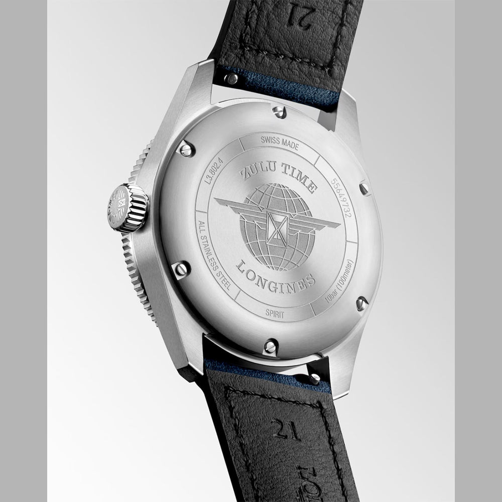 Longines L3.802.4.93.2 Spirit Zulu Time 39mm