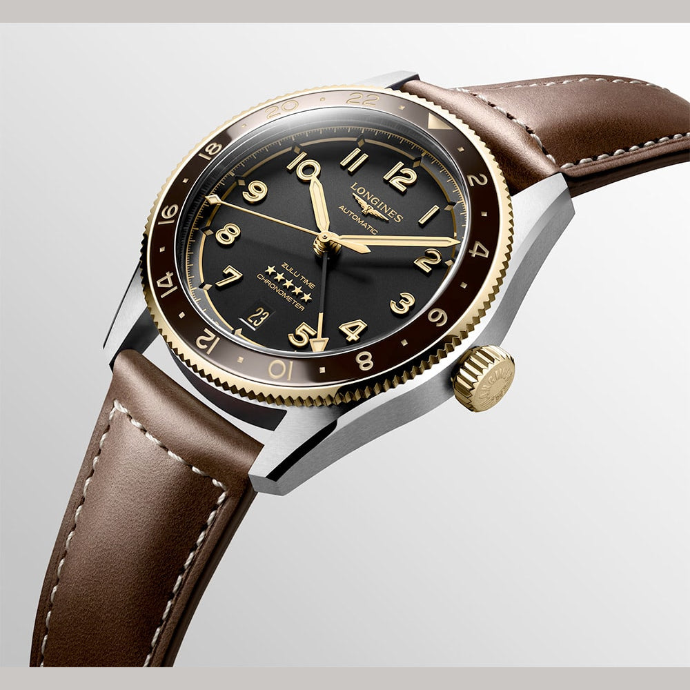 Longines L3.802.5.53.2 Spirit Zulu Time 39mm
