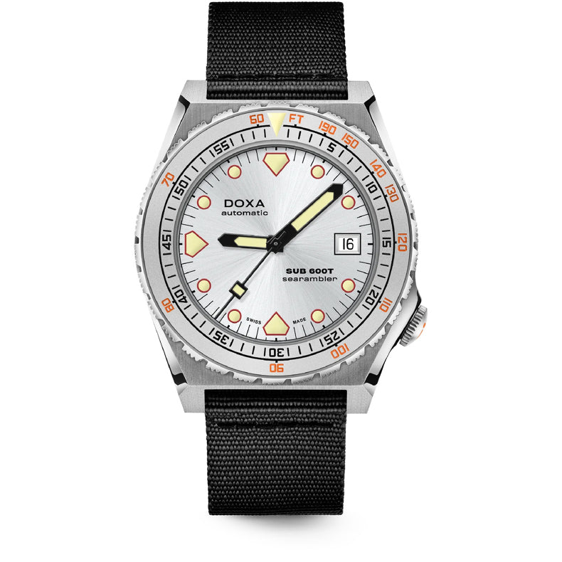 DOXA Sub 600T Searambler 862.10.021.20-N on Black NATO Strap
