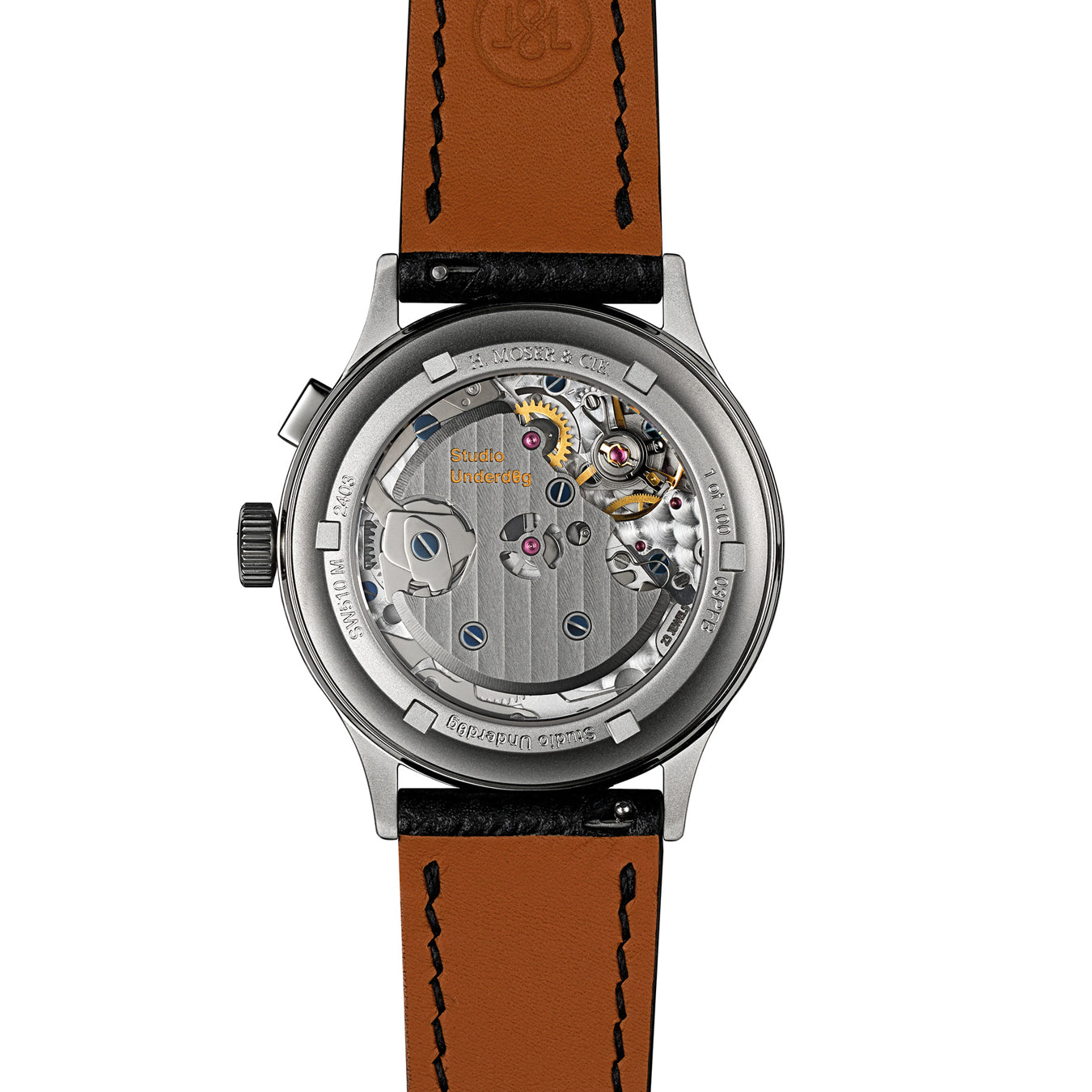 H. Moser & Cie. x Studio Underd0g 1800-1200 03PFB Endeavour Perpetual Calendar "Passion Fruit" SET