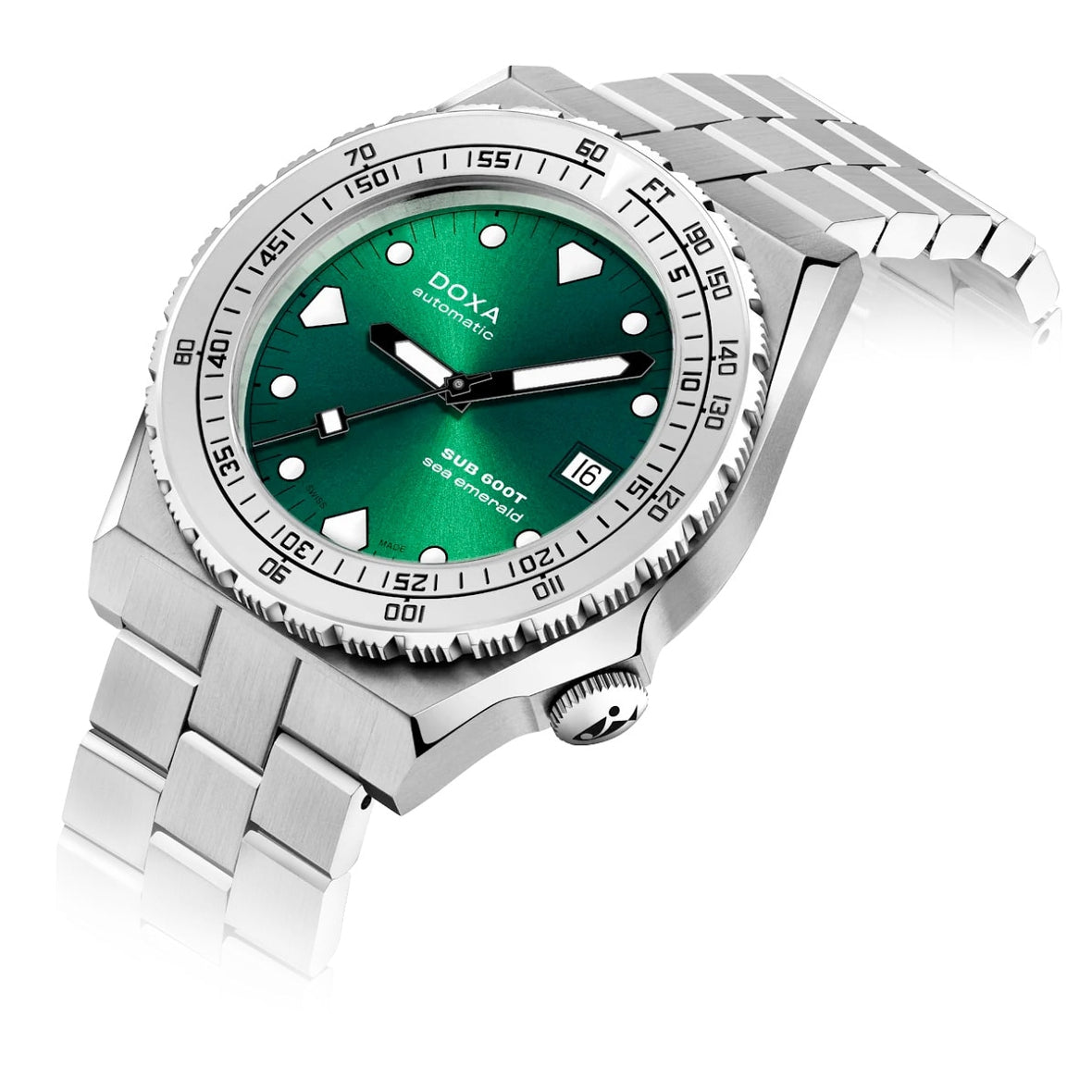 DOXA Sub 600T Sea Emerald 862.10.131.10 on Bracelet