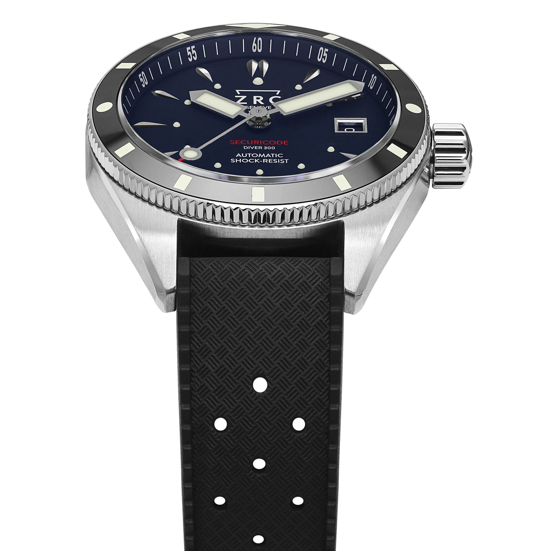 ZRC SC39208 Securicode Diver300 on Rubber Strap