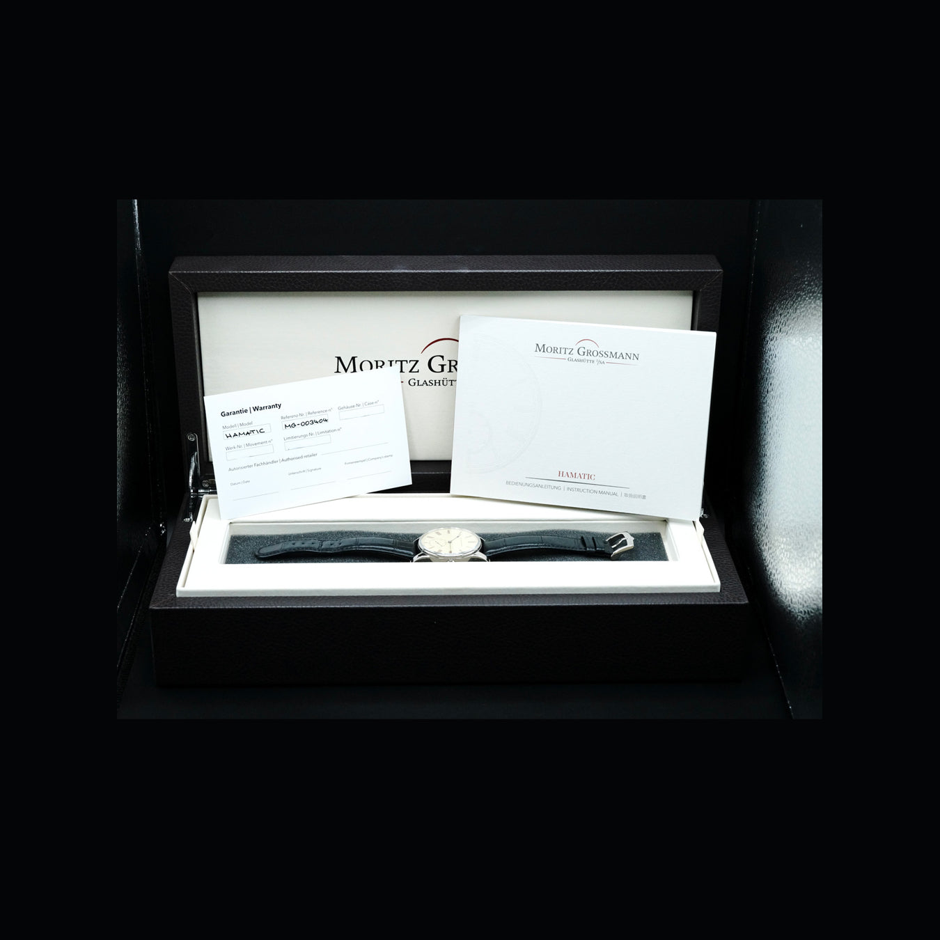 Moritz Grossmann MG-003404 Hamatic Vintage White Gold Cream