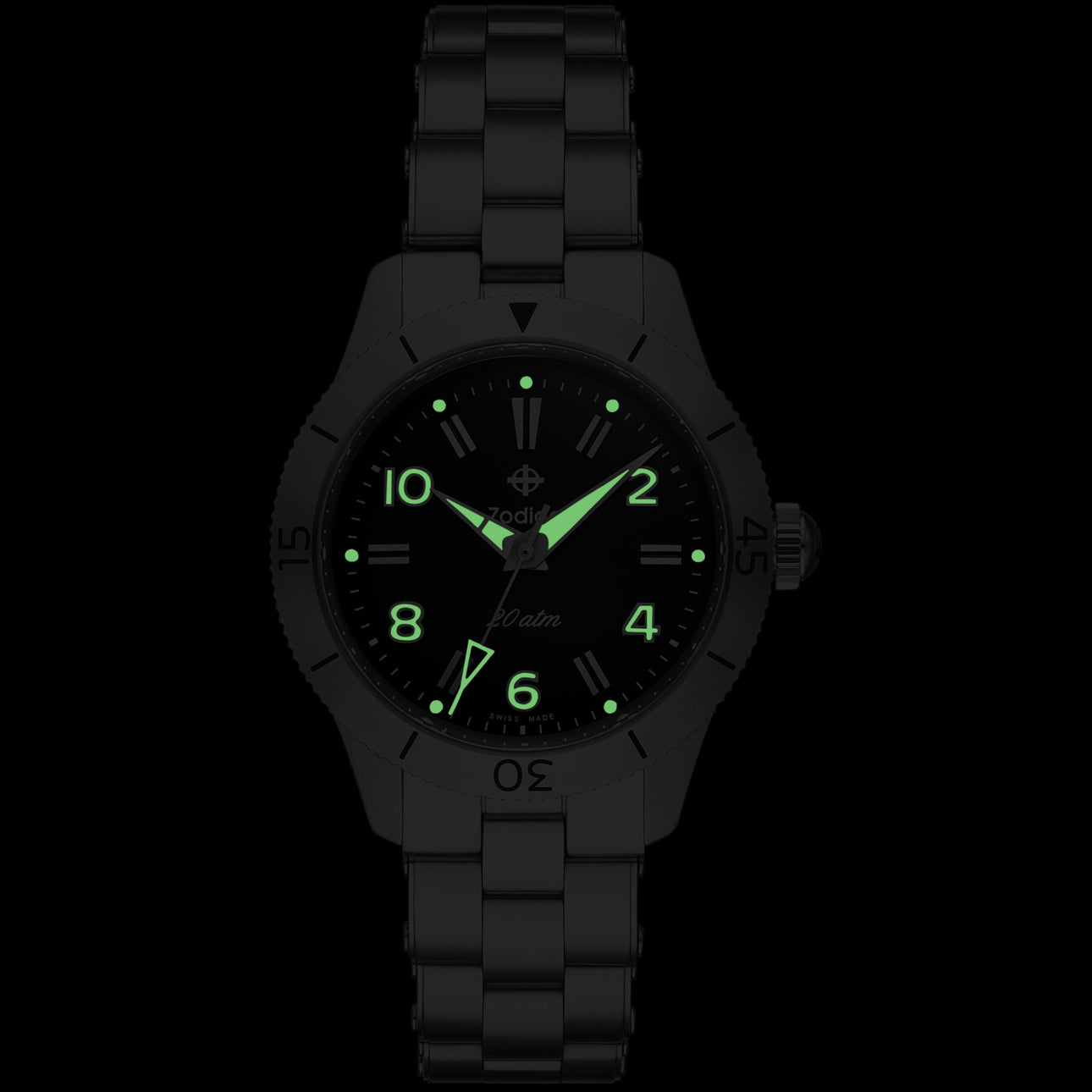 Zodiac ZO0001 Black Dial 37mm