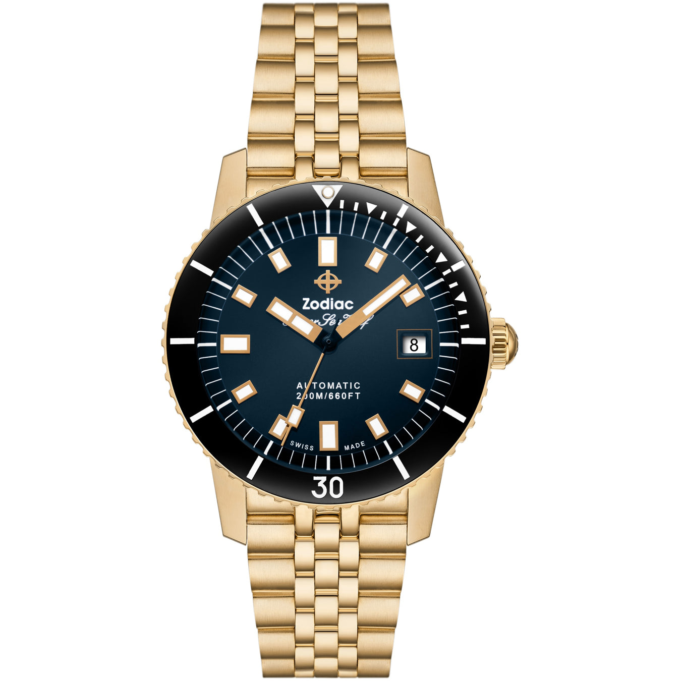 Zodiac ZO9308 Super Sea Wolf Compression Diver Blue Dial 40mm