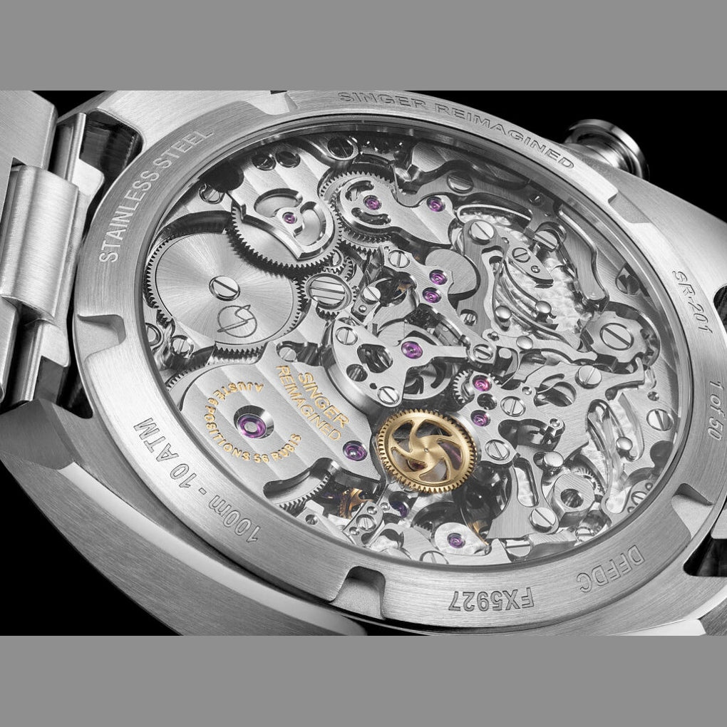 Singer Reimagined 1969 Sunray Grey Chronograph SR201-S