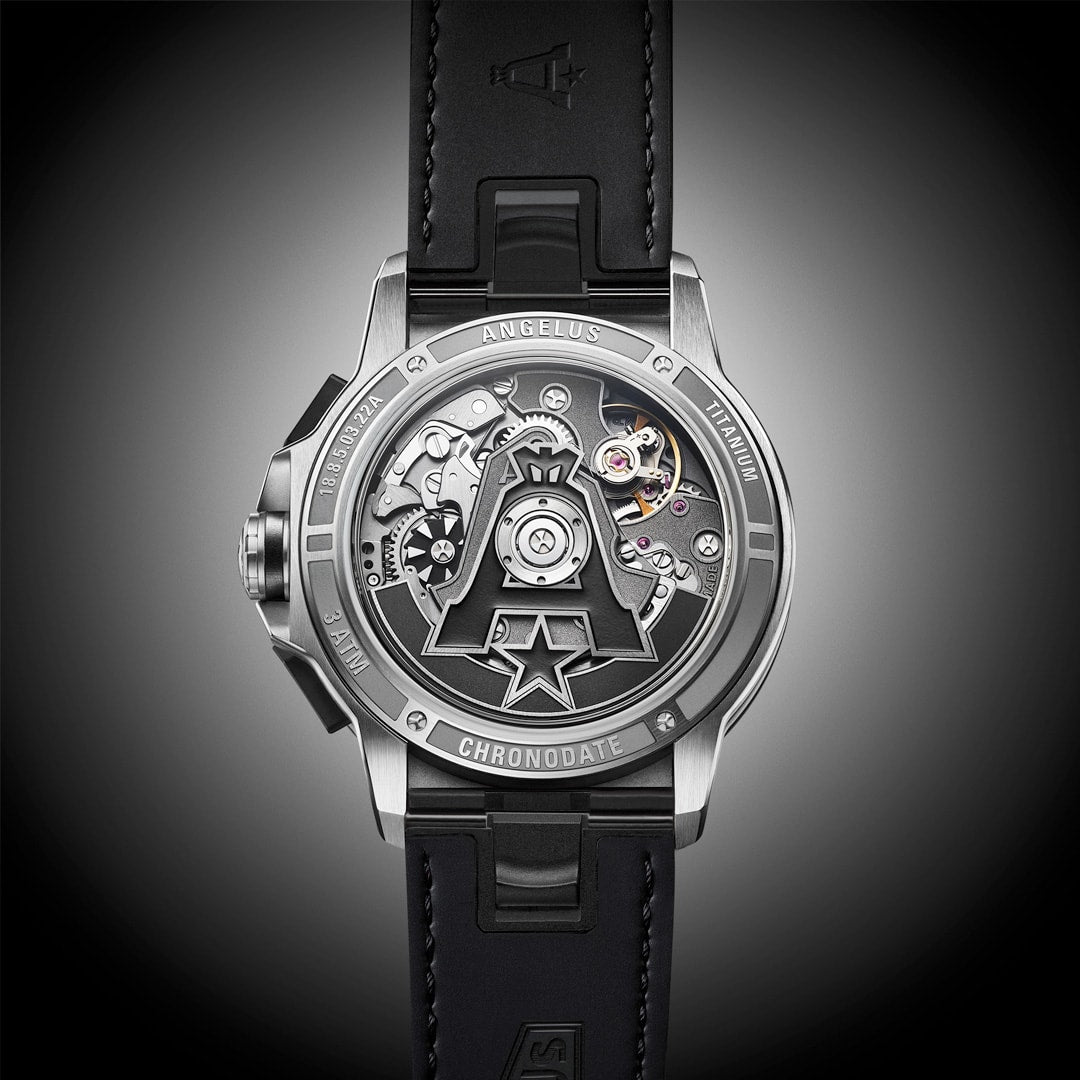 Angelus 0CDZF.A01A.K009H Chronodate Titanium Magnetic Silver