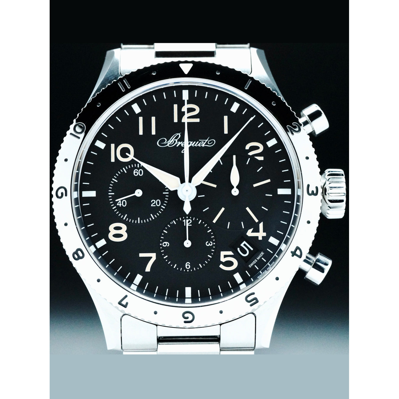 Breguet 2067ST/92/SW0 Type 20 Chronographe on Stainless Steel Bracelet