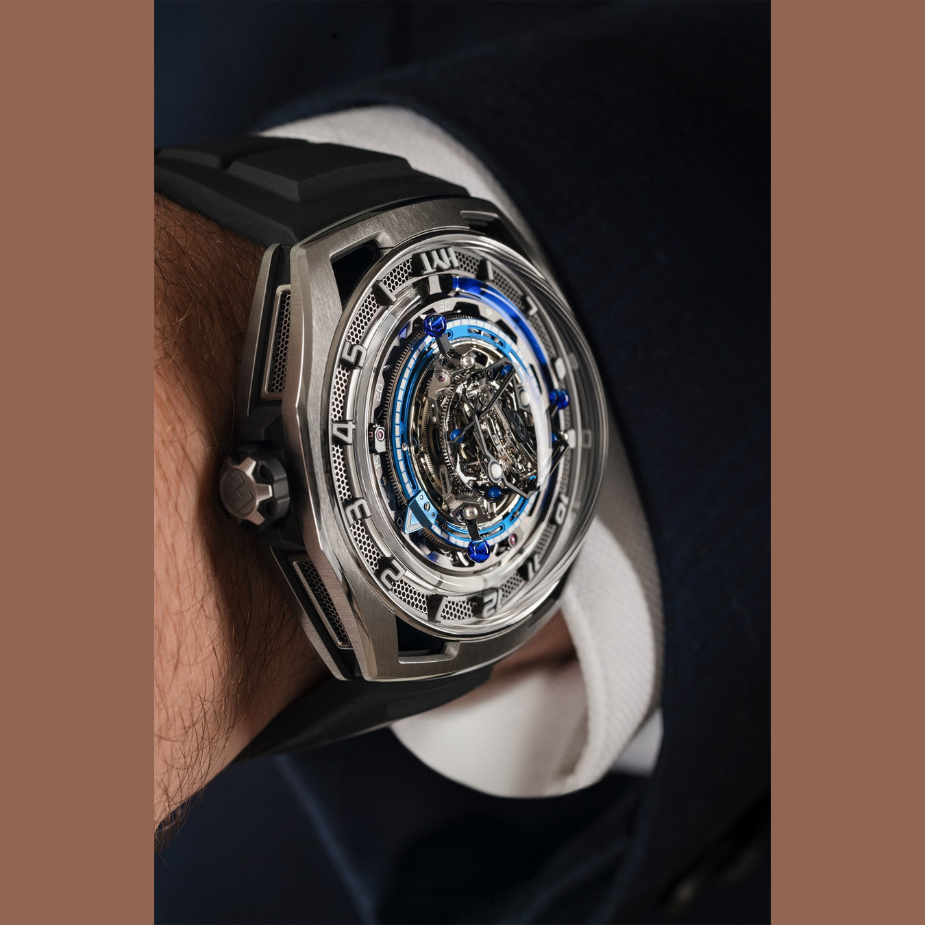 HYT H03068-A Conical Tourbillon Titanium Blue Limited Edition