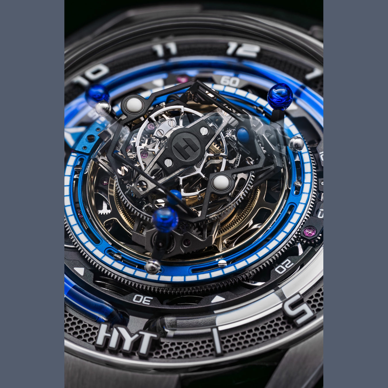 HYT H03068-A Conical Tourbillon Titanium Blue Limited Edition