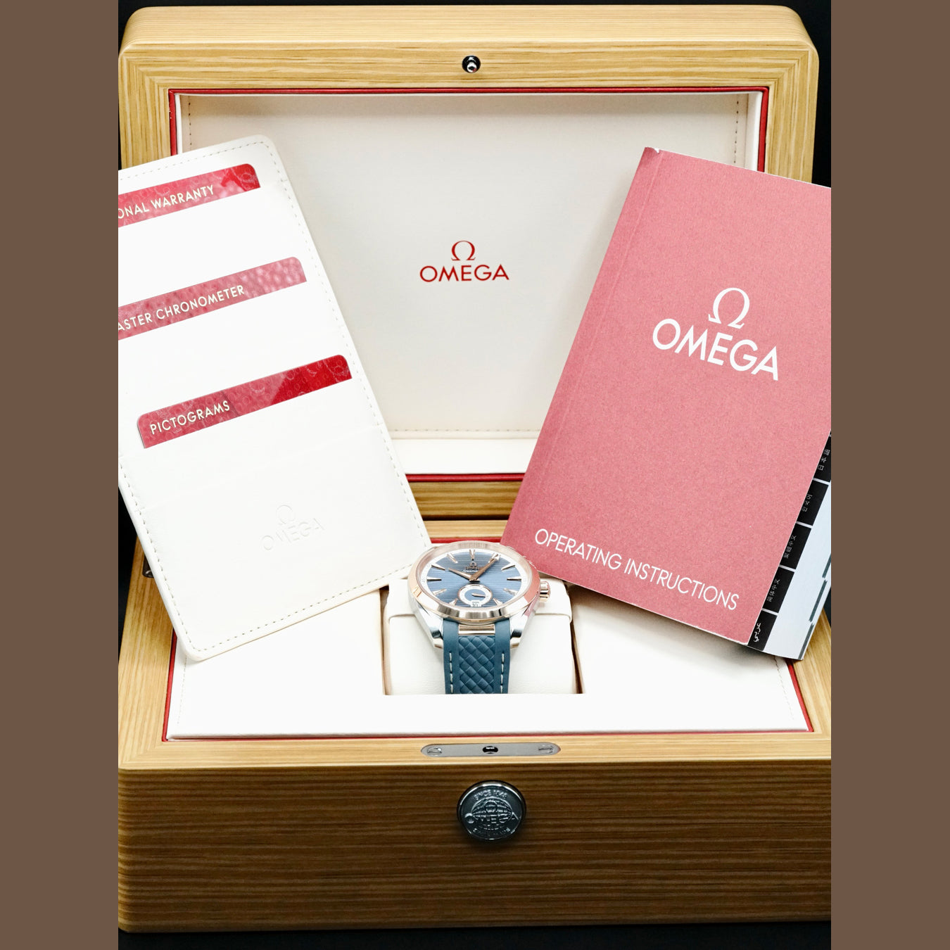 Omega Aqua Terra 150M Small Seconds Steel Gold Blue Dial 41mm 220.22.41.21.03.001