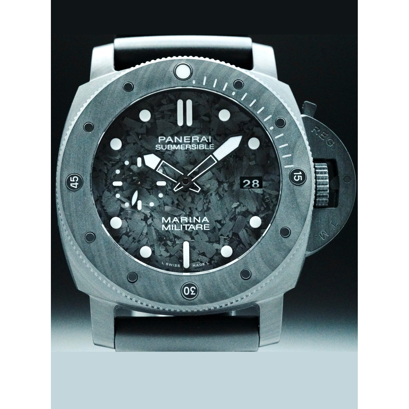 Panerai  PAM00979 Submersible Marina Militare Carbotech Automatic  47 mm