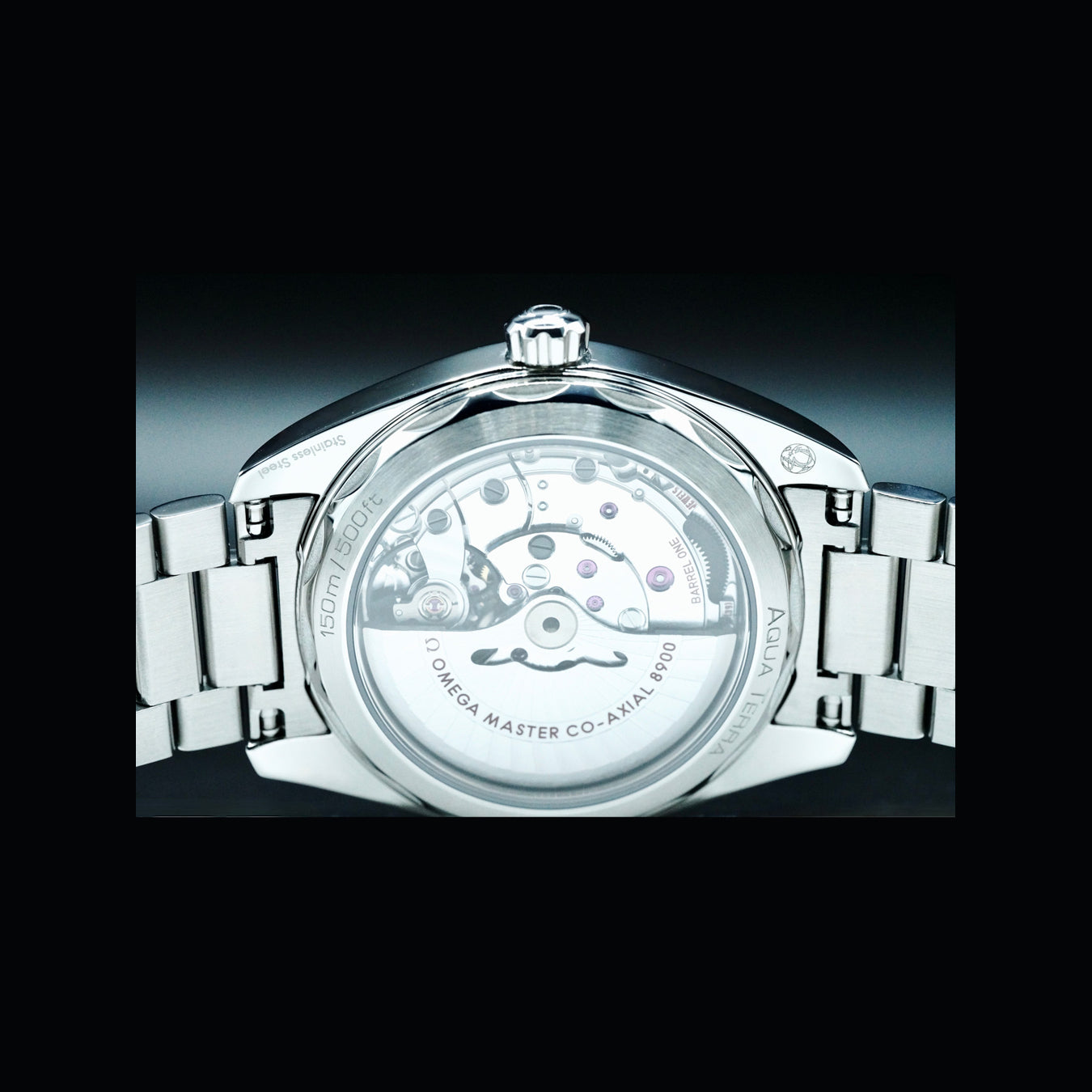 Omega 220.10.41.21.01.002 Seamaster Aqua Terra 150M 41mm Black Steel on Bracelet