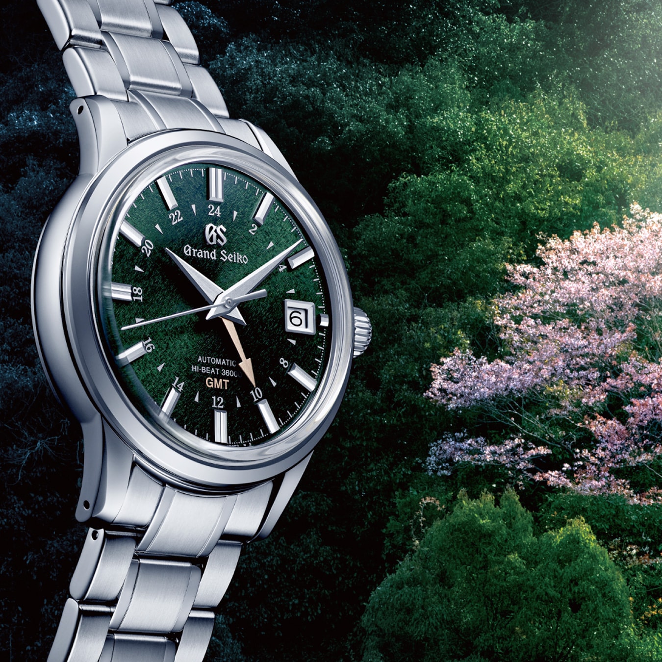 Grand Seiko SBGJ251 GMT Four Seasons "Spring Shunbun" Green
