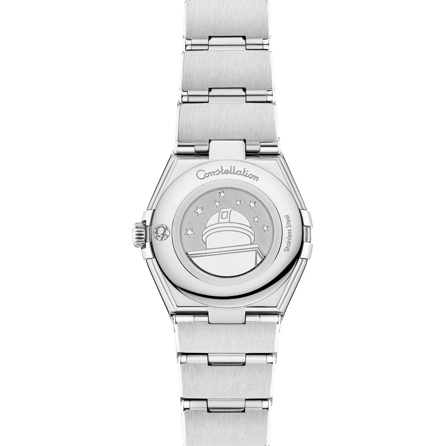 Omega 131.15.25.60.55.002 Constellation 25mm Steel on Steel White Dial
