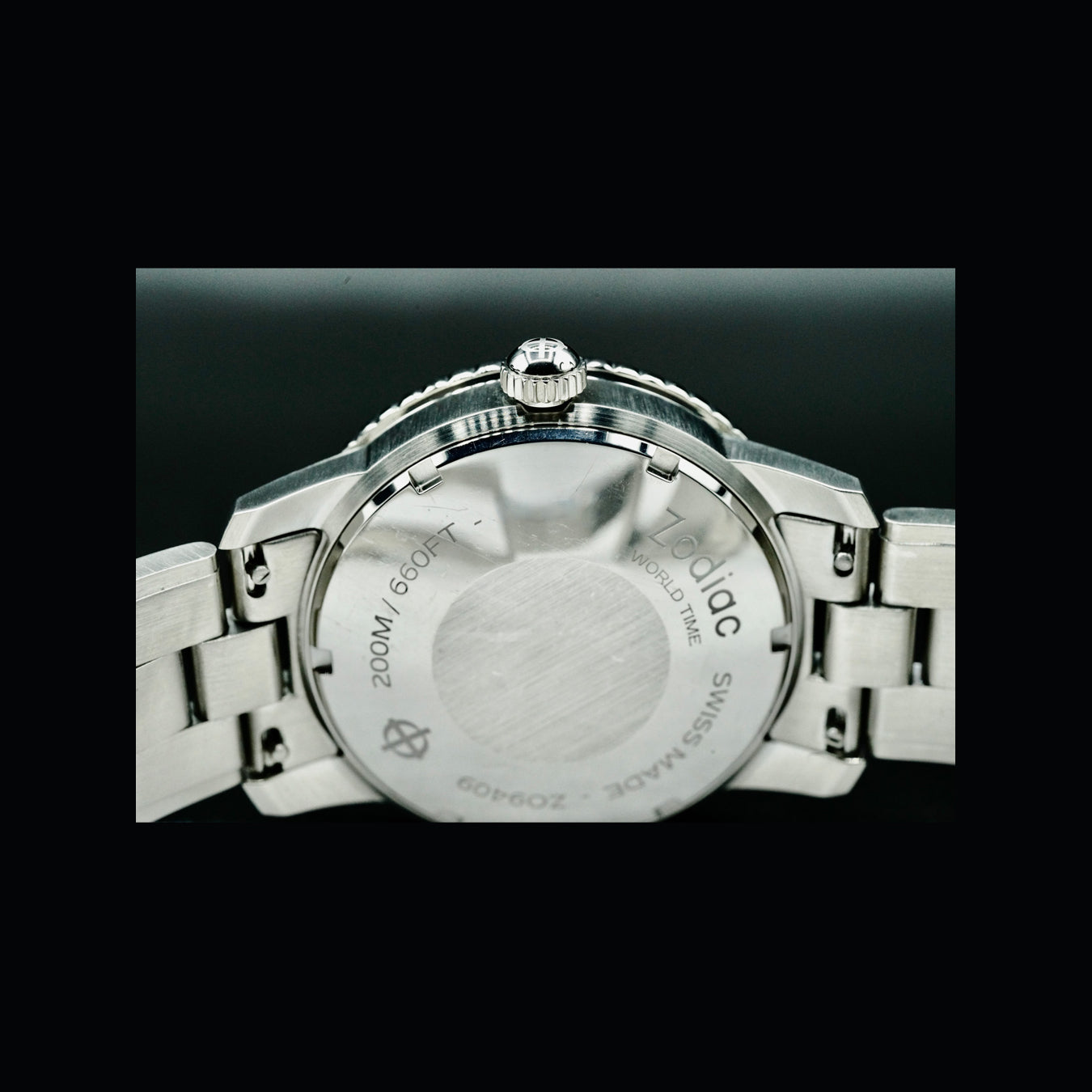 Zodiac ZO9409 Super Sea Wolf World Time GMT Black