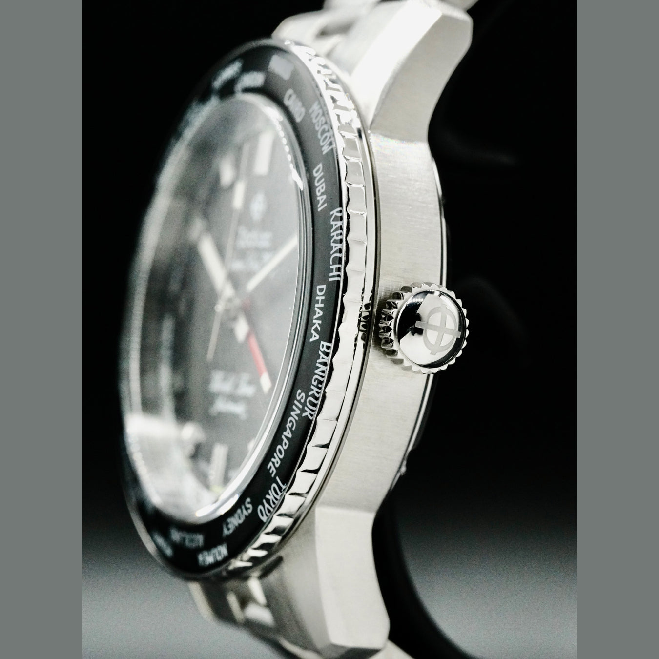 Zodiac ZO9409 Super Sea Wolf World Time GMT Black