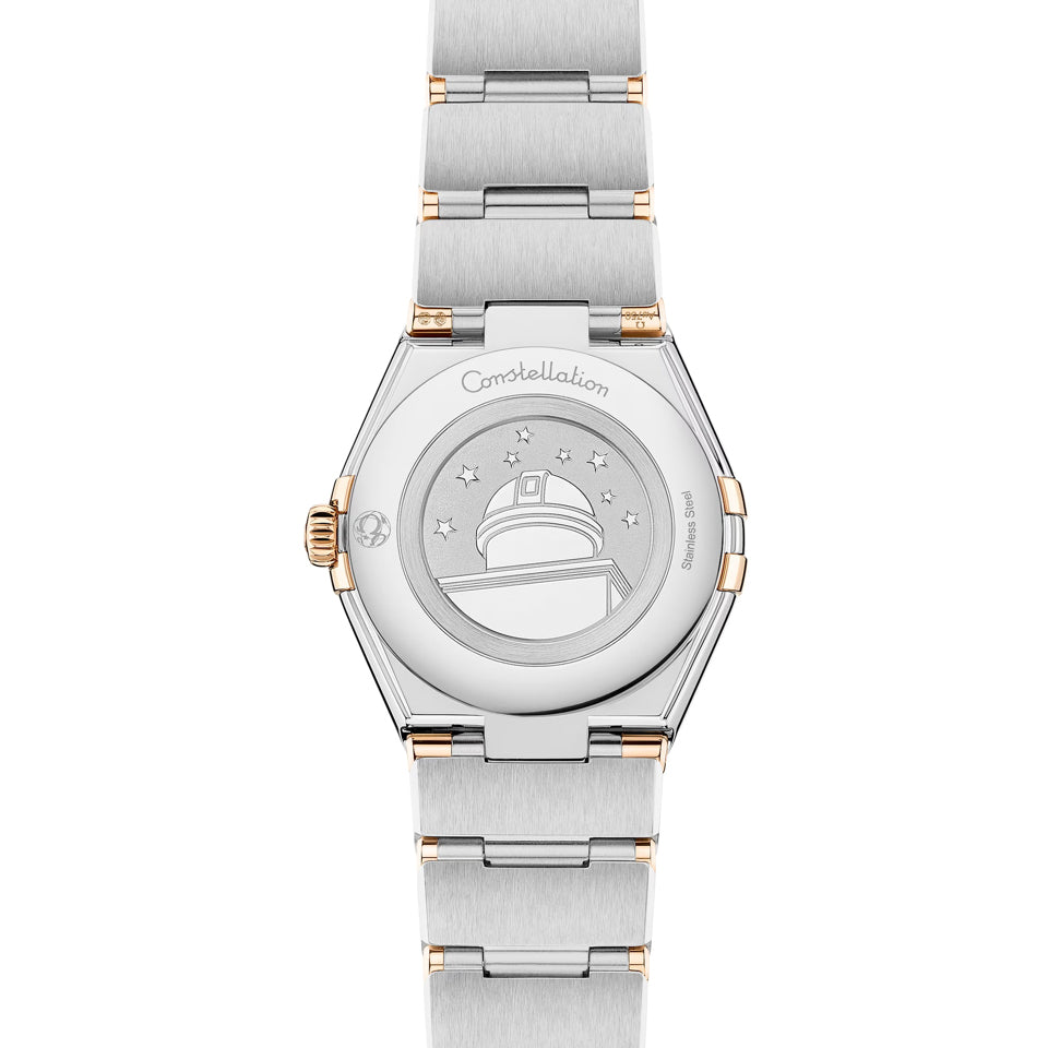 Omega 131.25.28.60.60.001 Constellation Green Dial Steel Gold and Diamonds 28mm