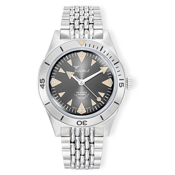 Squale SUPERSSABK.AC Super-Squale Big Arrows Black Dial on Bracelet
