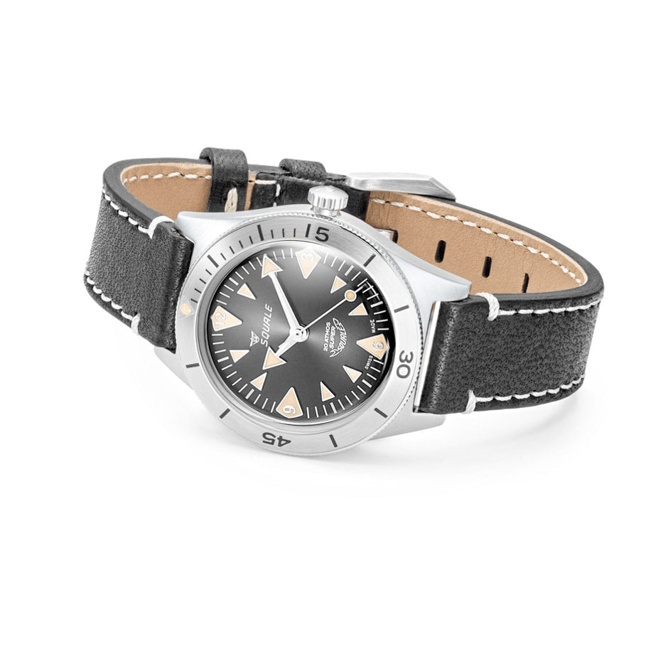 Squale SUPERSSABK.PN Super-Squale Big Arrows Black Dial on Strap