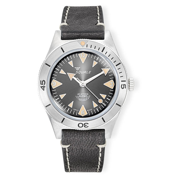 Squale SUPERSSABK.PN Super-Squale Big Arrows Black Dial on Strap