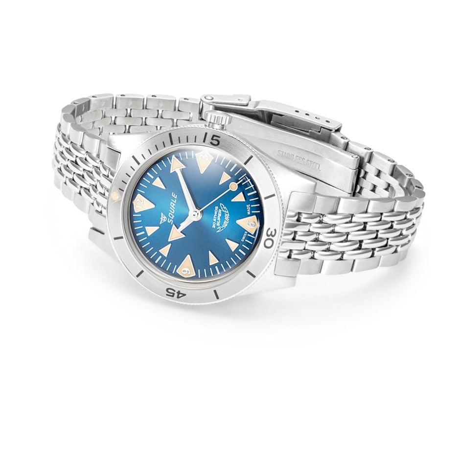 Squale SUPERSSABL.AC Super-Squale Big Arrows Blue Dial on Bracelet