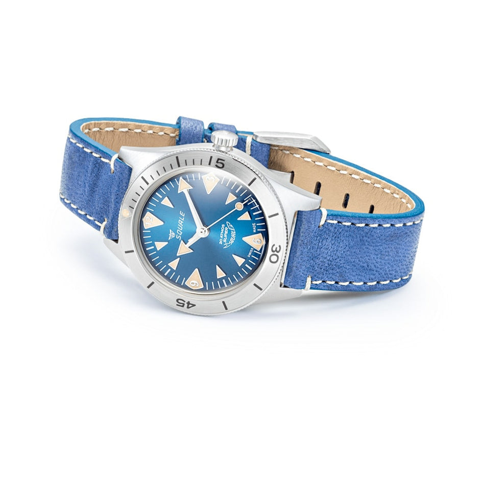 Squale SUPERSSABL.PBL Super-Squale Big Arrows Blue Dial on Strap